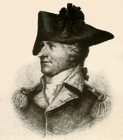 General Philemon Dickinson, mostrando abrigo de corte alto, c1780 de Unbekannt