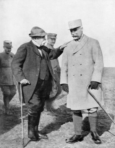 General Philippe Petain y Georges Clemenceau, 1926 de Unbekannt