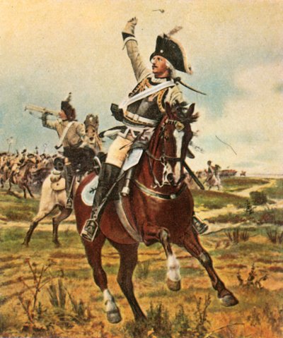 El general Seydlitz da la señal para avanzar en Rossbach, 5 de noviembre de 1757, 1936 de Unbekannt