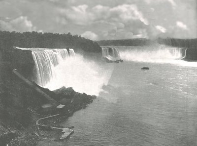 Vista general de las Cataratas del Niágara, 1895 de Unbekannt