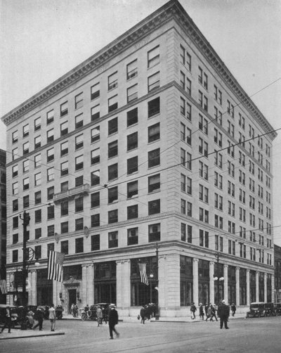 Vista general de un edificio de oficinas, 1924 de Unbekannt