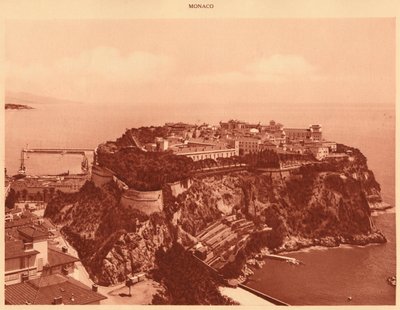 Vista general del Principado de Mónaco, 1930 de Unbekannt