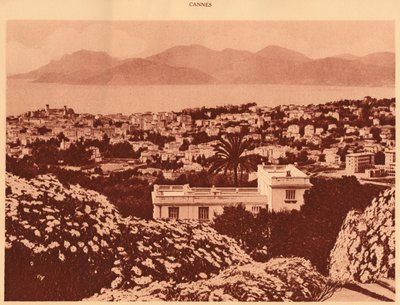 Vista general tomada desde Pezou, Cannes, 1930 de Unbekannt