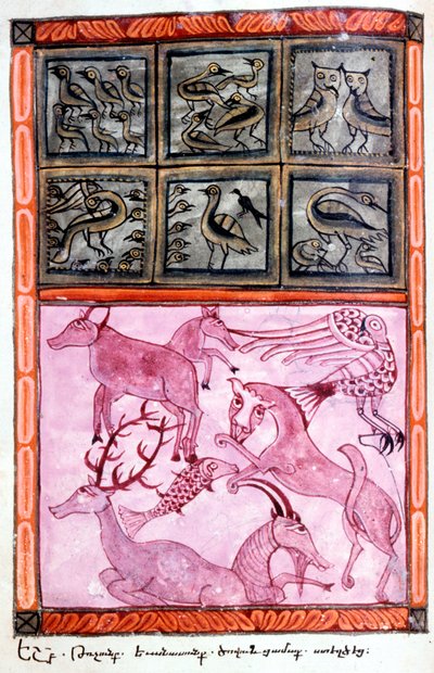 Génesis: creación de los animales de Unbekannt