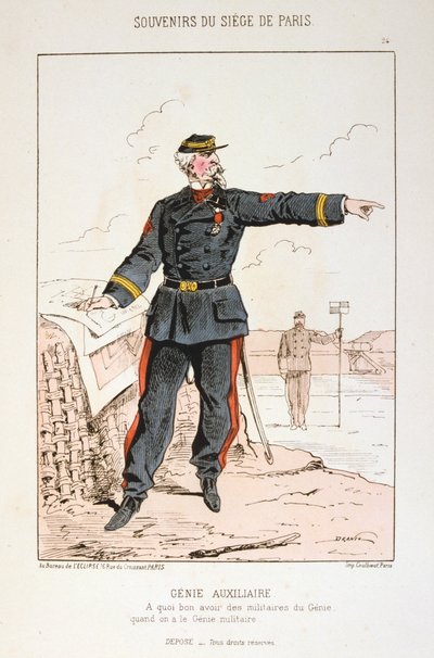Genie Auxiliaire, Sitio de París, Guerra Franco-Prusiana, 1870-1871 de Unbekannt
