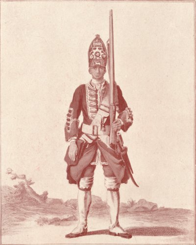 Caballero, los 7º Fusileros Reales 1742, 1742 1909 de Unbekannt
