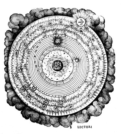 Universo geocéntrico o centrado en la Tierra, c1617 de Unbekannt
