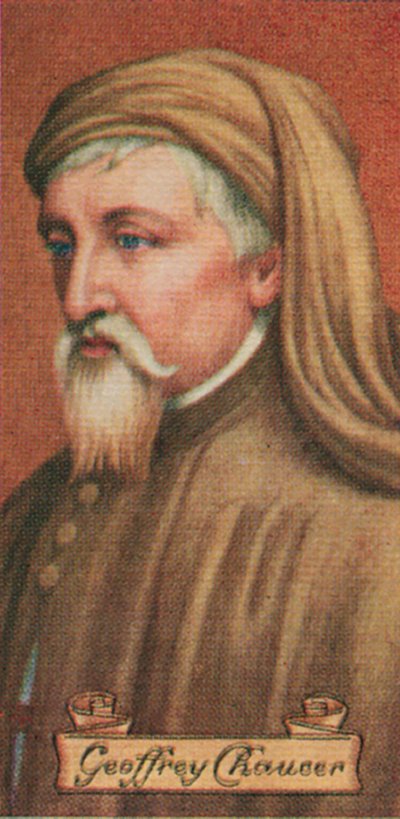 Geoffrey Chaucer, tomado de una serie de tarjetas de cigarrillos, 1935 de Unbekannt