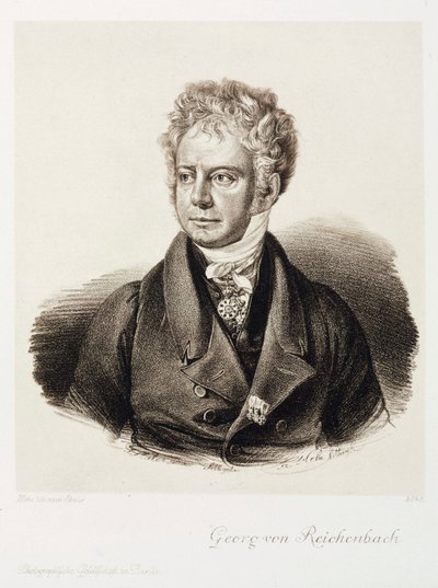 Georg von Reichenbach, ingeniero e instrumentista alemán, c 1820 de Unbekannt