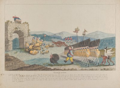 Jorge III liderando un ejército de jarras, 1794 de Unbekannt