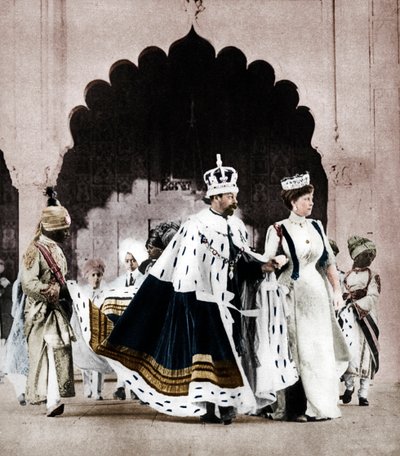 Jorge V y la Reina María en Delhi, India, 1911, 1935 de Unbekannt