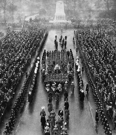 Cortejo fúnebre de Jorge V en el Horse Guards Parade, Londres, 28 de enero de 1936 de Unbekannt