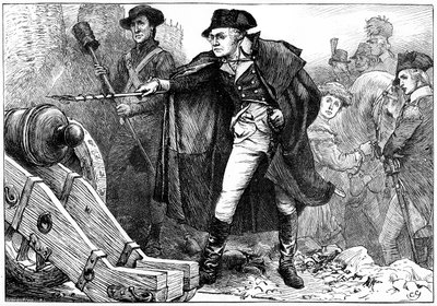 George Washington en el sitio de Yorktown, Virginia, 1781 c. 1880 de Unbekannt