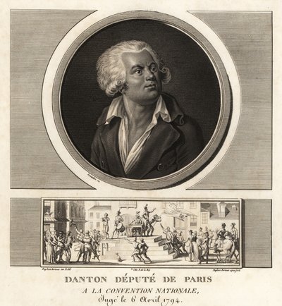 Georges Danton, Diputado de París en la Convención Nacional, ejecutado en 1794 de Unbekannt