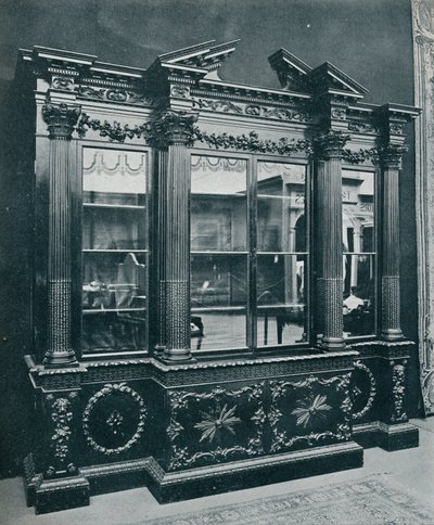 Gabinete georgiano, reproducido con permiso de S.A.R. La Princesa de Gales, 1908 de Unbekannt