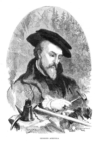 Georgius Agricola, médico, mineralogista y metalurgista alemán del siglo XVI de Unbekannt