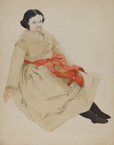 Muñeca de cabeza de porcelana alemana, 1935-1942 de Unbekannt