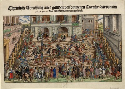 Torneo de caballeros alemanes, ca. 1530 de Unbekannt