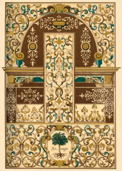 Pintura de techo y pared del Renacimiento alemán de Unbekannt
