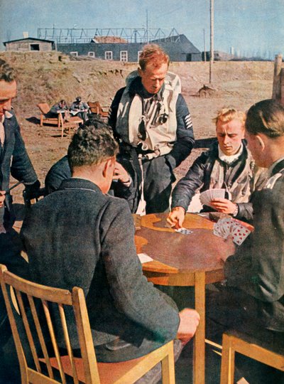 Aviadores alemanes fuera de servicio, Francia, 1943 de Unbekannt