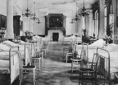 Dormitorio del hospital alemán para soldados, Frankfurt am Main, Alemania, Primera Guerra Mundial de Unbekannt