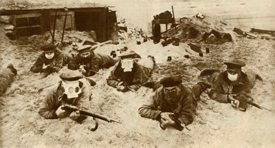 Tropas navales alemanas con respiradores, Primera Guerra Mundial, 1915, 1935 de Unbekannt