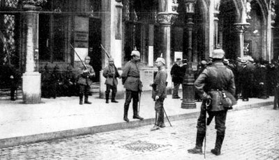 Ocupación alemana de Bruselas, Primera Guerra Mundial de Unbekannt
