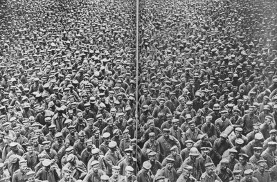 Prisioneros alemanes capturados por los ejércitos británicos 3º y 4º, Somme, Francia, 21-22 de agosto de 1918 de Unbekannt