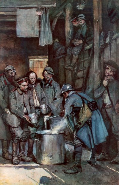 Prisioneros alemanes en Souville, Verdún, Francia, 26 de marzo de 1916, 1926 de Unbekannt