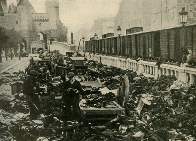 Marineros alemanes en Amberes, Bélgica, Primera Guerra Mundial, 1914, c1920 de Unbekannt