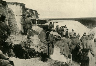 Soldados alemanes en Hulluch en el norte de Francia, Primera Guerra Mundial, c. 1915, c. 1920 de Unbekannt