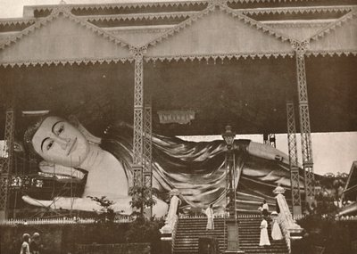 Figura gigante reclinada de Buda, Pegu, 1900 de Unbekannt