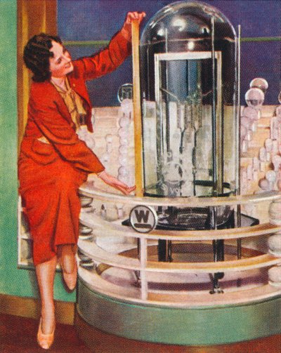 Lámpara eléctrica gigante, 1938 de Unbekannt