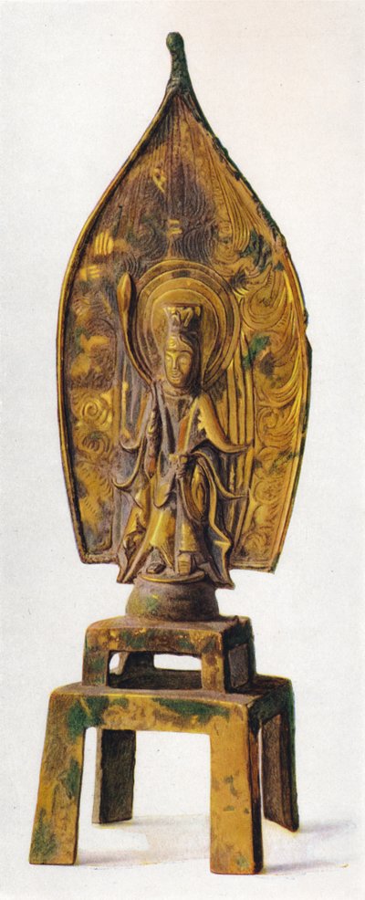 Figura de bronce dorado de Kuan-Yin, 334 AD, 1936 de Unbekannt