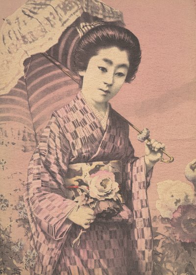 Niña con una sombrilla, ca. 1900 de Unbekannt