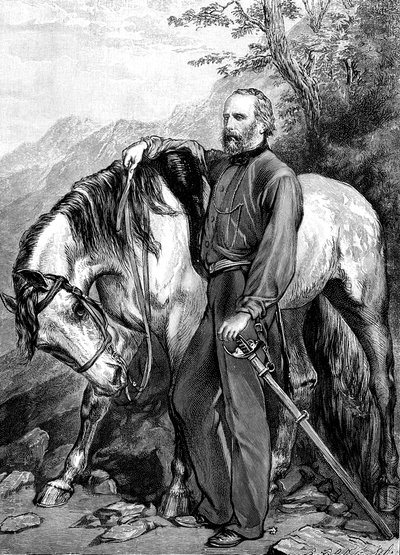 Giuseppe Garibaldi, patriota y soldado italiano del Risorgimento de Unbekannt
