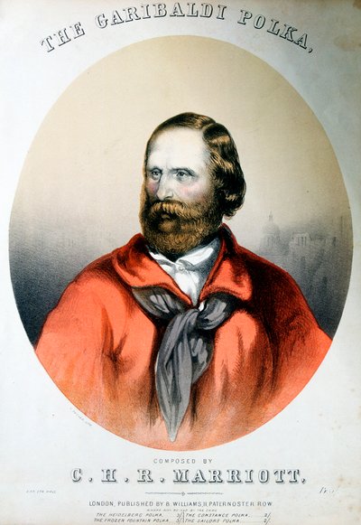 Giuseppe Garibaldi, patriota italiano, c1864 de Unbekannt