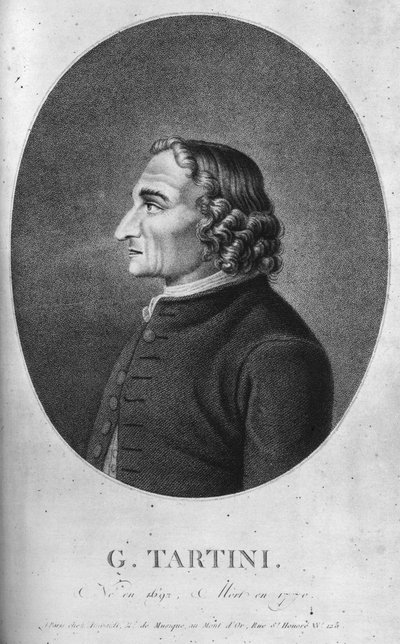 Giuseppe Tartini 1692-1770 fue un compositor y violinista barroco italiano de Unbekannt