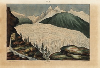 Glaciares en los Alpes de Unbekannt