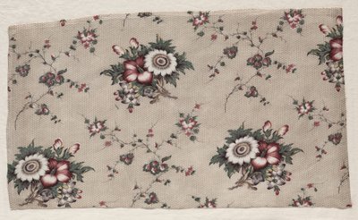 Fragmento de chintz vidriado, c. 1830 de Unbekannt