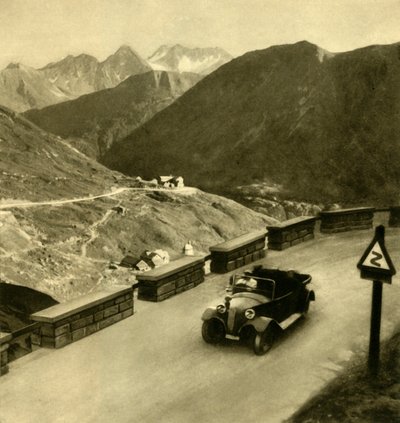 Glocknerhaus en la carretera alpina de Grossglockner, Austria, c. 1935 de Unbekannt