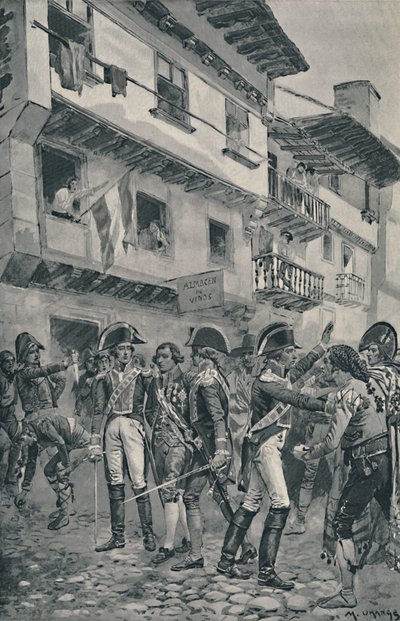 Godoy detenido por las tropas españolas, 1896 de Unbekannt