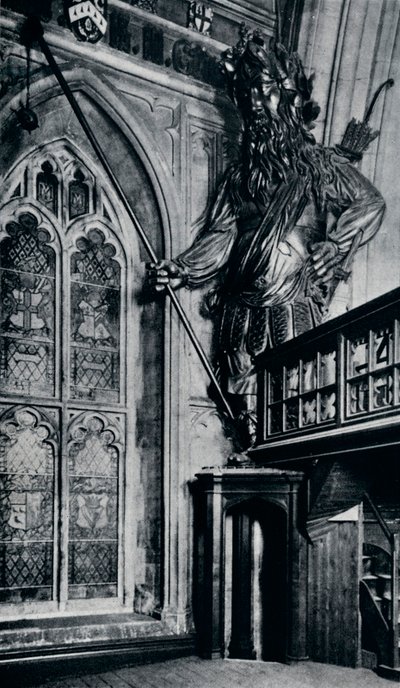 Gog Gogmagog, Uno de los dos gigantes de la ciudad quemados en el incendio del Guildhall de Londres, 1940 de Unbekannt