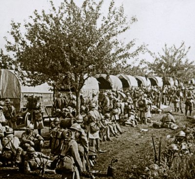 Subiendo la línea a Verdún, norte de Francia, c1914-c1918 de Unbekannt
