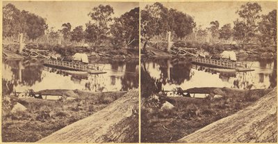 Golbourn Punt en Seymour, Australia, década de 1860 de Unbekannt