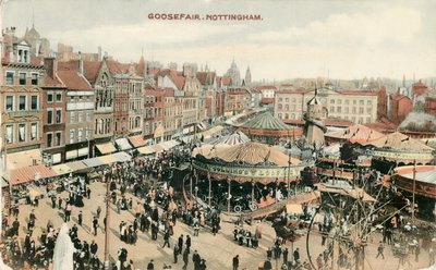 Feria de Gansos, Plaza del Mercado, Nottingham, Nottinghamshire, 1907 de Unbekannt
