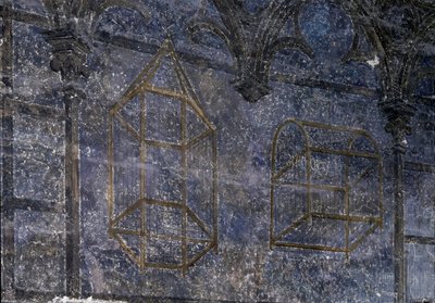 Arte gótico: La habitación del Papa: detalle de las jaulas - la torre de los ángeles. 1336-1337, Palacio de los Papas, Aviñón de Unbekannt