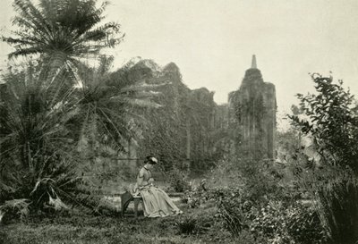 Ruina gótica en el jardín de Barrackpore, c1870, 1925 de Unbekannt