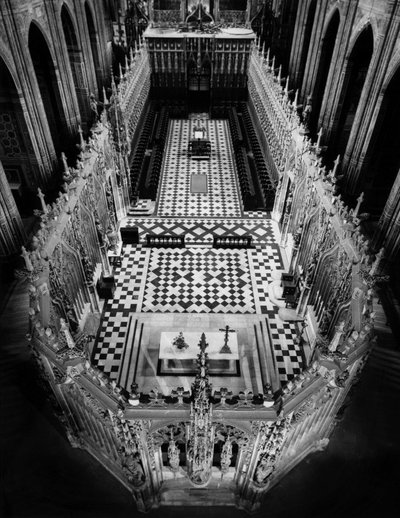 Arquitectura gótica: vista de la reja del coro de la Catedral de Santa Cecilia de Albi (Tarn). 1282-1480 de Unbekannt