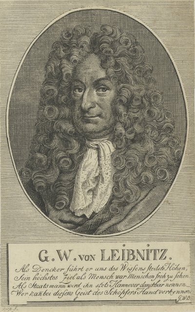 Gottfried Wilhelm Leibniz 1646-1716, c. 1710 de Unbekannt